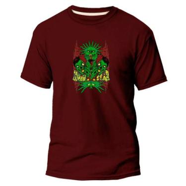 Imagem de Camiseta Basica Premium Estampa Digital Monstro Zombie  - NoBrand, Bor