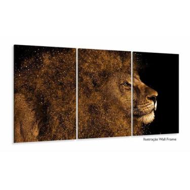 Imagem de Quadro Leão De Judá Vertical Para Corredor Hall Em tecido 120x60 m01 -