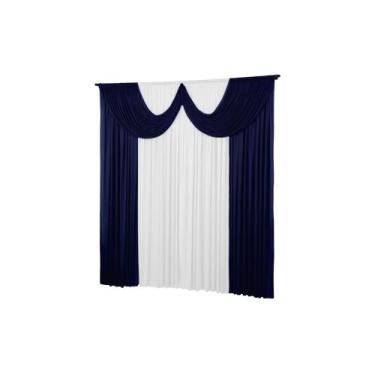 Imagem de Cortina Paris 4 Metros Quarto Sala Igreja Malha Gel  - Dennis Confecçõ