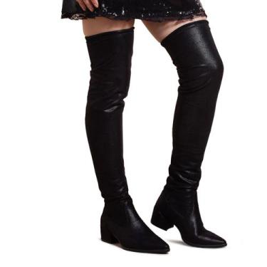 Imagem de Bota Cano Alto Feminina Over The Knee Moderna Moda Stretch - Yes Me, P