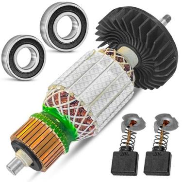 Imagem de Induzido Carvão Rolamento Para GA7020 GA9020 MGA700 220v - Genérica, G