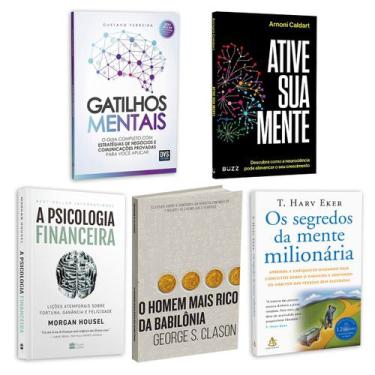 Imagem de Kit 5livros, Gatilhos Mentais, Psicologia Financeira, Homem Mais Rico 
