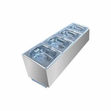 Imagem de Condimentadora Lateral 4 Cubas ZPCNL04 Inox - Zepper