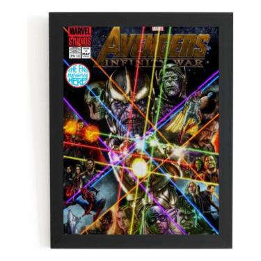 Imagem de Poster Quadro Arte Vingadores Guerra Infinita Thanos - Fanarte