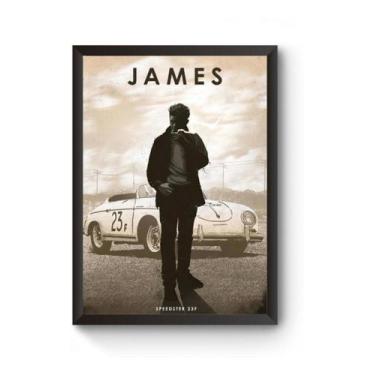 Imagem de Poster Moldurado Car Legends James Dean Quadro - Fanarte