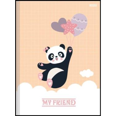 Imagem de Caderno Brochura Animativa, Capa Dura, Sem Pauta, My Friend, 80 Folhas, Pacote com 5
