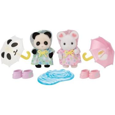 Imagem de Sylvanian Families - AMIGOS DO JARDIM DA INFÂNCIA - CAMINHANDO NA CHUV