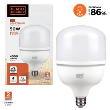 Imagem de Lâmpada Led Alta Potência T120 50w 6500k Black+Decker