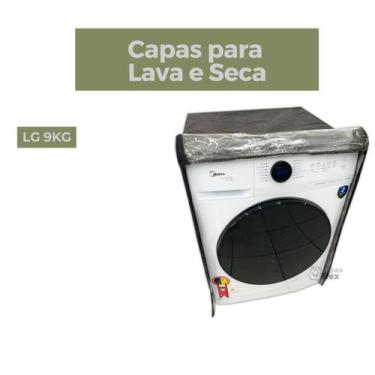 Imagem de Capa para lava e seca lg 9kg transparente flex - Capas Flex, Marrom