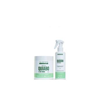 Imagem de Glatten Quiabo e Chá Verde Máscara e Leave-in