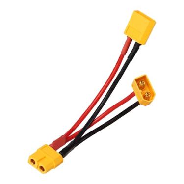 Imagem de TMH 1 Pacote de XT60 Paralelo 14 AWG - 100 mm. Conector de Bateria Extensão de Cabo Y Divisor Macho para Fêmea para DJI Phantom RC Modelo Helicóptero Quadricóptero