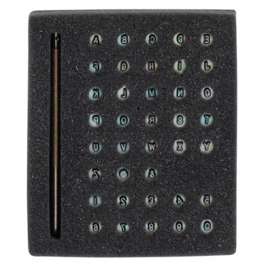 Imagem de Weaver Leather Conjunto de estampagem de alfabeto/número, prata, 3,5 mm (1/8")