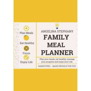 Imagem de Family Meal Planner Hardcover: Notebook, notepad, and grocery list, log book, cookbook, logbook, weekly, book, journal, Bridal Shower, pad, Hard ... Birthday, Mother’s day, gift, present.