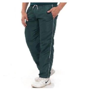 Imagem de Calça Masculina Fitness Em Tactel 03 Bolsos - C&C, Verde escuro, GG