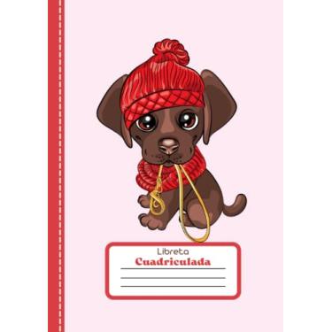 Imagem de Libreta cuadricula 5x5 A4 - Perro: Cuaderno cuadriculado a4 5x5, Libreta escolar cuadricula A4