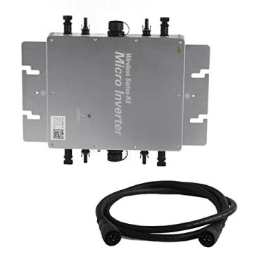Imagem de Inversor de Grade Solar, de Energia Solar Fotovoltaica Microinversor de 1600 W, IP65 à Prova D'água Com Desempenho Estável de Instrumento de Alta Precisão para Kit de