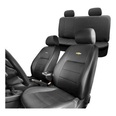 Imagem de Capa Banco Carro Couro Celta 2008/09/10/11/12/13 - Vip Car, Cinza