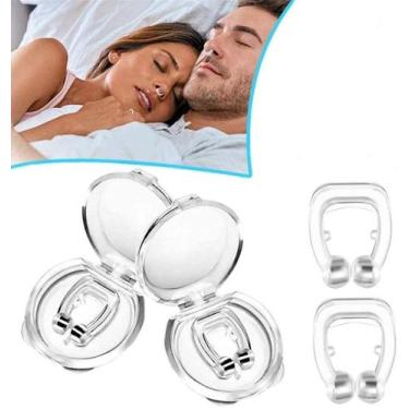 Imagem de Kit 2 Dilatadores Nasal Anti Ronco E Apnéia Do Sono Clip Nasal Magnéti
