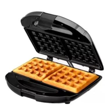 Imagem de Máquina De Waflle Elétrica Dupla Forma Aparelho Para Fazer Waffle Wafer Waffles Waflles Panqueca Elétrico Antiaderente Aquecimento Rápido 127V 110V 220V (220V)