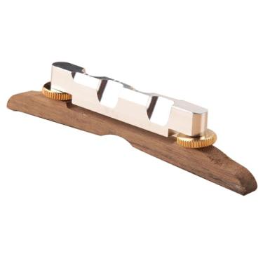 Imagem de Mandolin Bridge Luthier ferramentas de manutenção jacarandá + arco de metal bandolim ponte de cordas para jazz bandolim