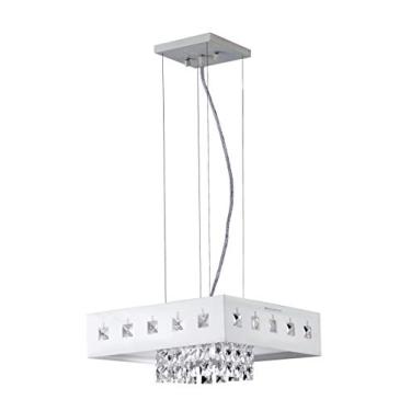 Imagem de Pendente Vienna LED 127V 6500K, LLUM Bronzearte, 35586, 20W, Branco, 30X30cm Bivolt