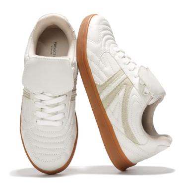 Imagem de Project Cloud Tênis feminino – Sapatos femininos casuais de espuma viscoelástica com cadarço – Sapatos femininos antiderrapantes confortáveis e modernos (Múrcia), Branco, 36