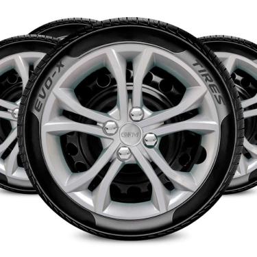 Imagem de Jogo Calota 4x100 Aro 15 Design Argo Compatível Fiat