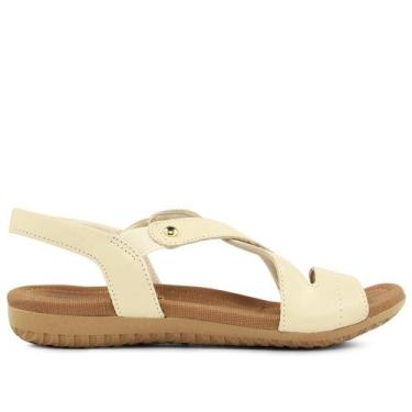 Imagem de Sandalia usaflex rasteira, 36, Bege