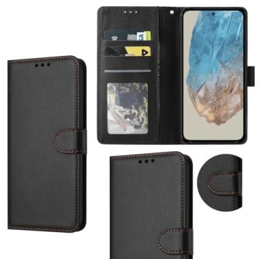 Imagem de Capa Carteira em Couro Compatível Samsung Galaxy M35 Flip Case Premium com Porta Cartões, Preto