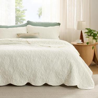 Imagem de Edredom Bedsure Queen Size Amarelo Creme com 2 Fronhas