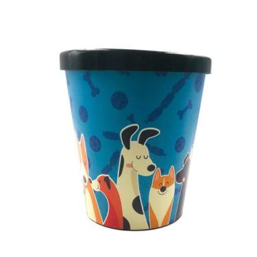 Imagem de Pote Recipiente  Para Armazenação De Rações Gato Cachorro - Plásticos 
