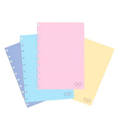 Imagem de Caderno Criativo Refil 40 Folhas Pautadas Coloridas Discos Inteligente A4 Grande