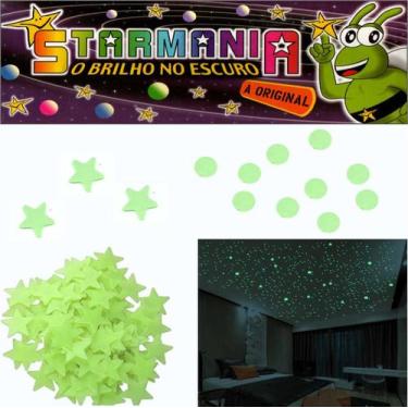 Imagem de Kit Estrelas mini brilha escuro Fluorescente neon 220 UNID. - STARMANI