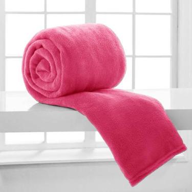 Imagem de Manta Casal Microfibra Lisa Celta - CORTTEX, Rosa Escuro