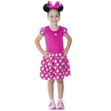 Imagem de Fantasia Infantil Minnie Rosa Tam M Carnaval Dia Das Bruxas - Toys