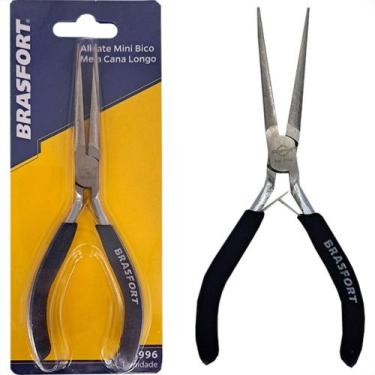 Imagem de Alicate Mini Brasfort Bico Meia Cana Longo - 8996 - BRASFORT / BRAFT
