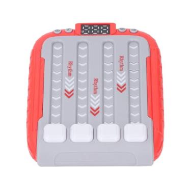 Imagem de Rhythm Gambling Machine, Portable Console of Family Entertainment Rhythm for Group Entertainment (Red)