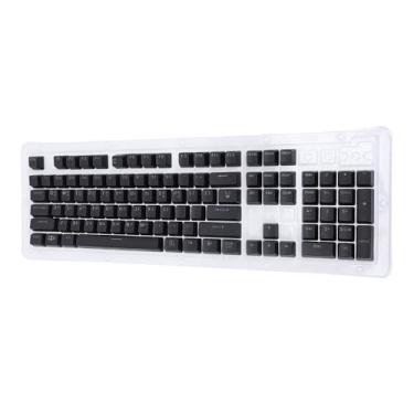 Imagem de 104pcs Conjunto de Teclado ABS ABS Substituição de Tecla para o Teclado para 6 64 68 84 87 96 98 100 104 Teclados Mecânicos Chave Preta Elegância Simplicidade Fazendo A para ou