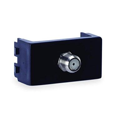 Imagem de Force Line - Módulo Tomada Tv Cabo Coaxial Preto Rubi