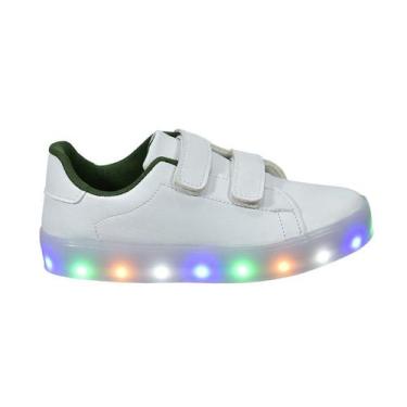 Imagem de Tênis Infantil Masculino Com Led Casual Moderno Confortável Novo +Chin