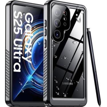 Imagem de Capa de telefone Temdan à prova d'água com lente para Samsung Galaxy S