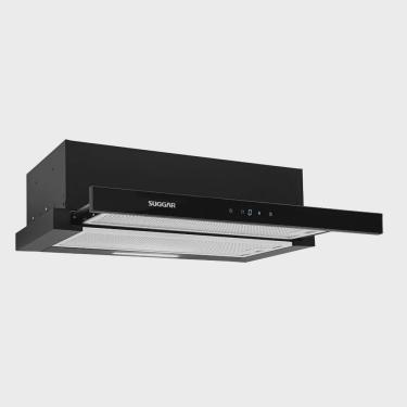 Imagem de Depurador de Ar Suggar Slim de Embutir 60 cm Preto 110V DE61THPT