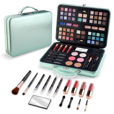 Imagem de Conjunto de maquiagem Color Nymph All in One para meninas com estojo verde