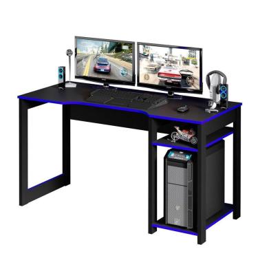 Imagem de Mesa Para Computador Notebook Gamer Me4152 Preto/azul
