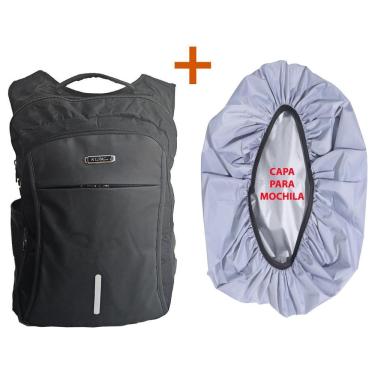 Imagem de Mochila Notebook 17 Cadeado Usb Gomo Massagem Com Capa A900