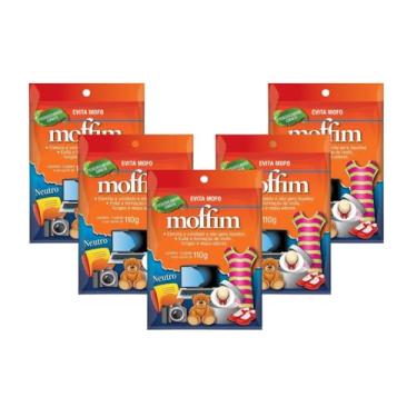 Imagem de Kit 5 Sachê Antimofo Desumidificador P Armários Moffim Proteção Ambientes Fechados Equipamento Fotográfico