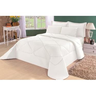 Imagem de Kit Edredom Requinte Percal + Lençol Queen 6 Peças Preto - Confecções 