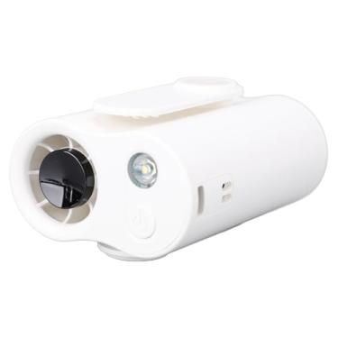 Imagem de Fã de Cintura Portátil Clipes Com fã de Desktop da Desktop de Mão LED Fan Silencioso Portátil Penduramento fã para Esportes de Acampamento Ao Ar Livre de Verão (Branco)