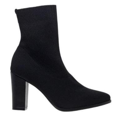 Imagem de Bota Cano Curto Feminina Beira rio 9043.138 Preta-Feminino