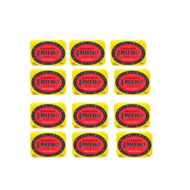 Imagem de Sabonete Barra de Glicerina Phebo Odor de Rosas 90g Kit 12 Unidades